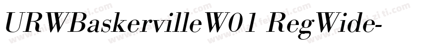 URWBaskervilleW01 RegWide字体转换